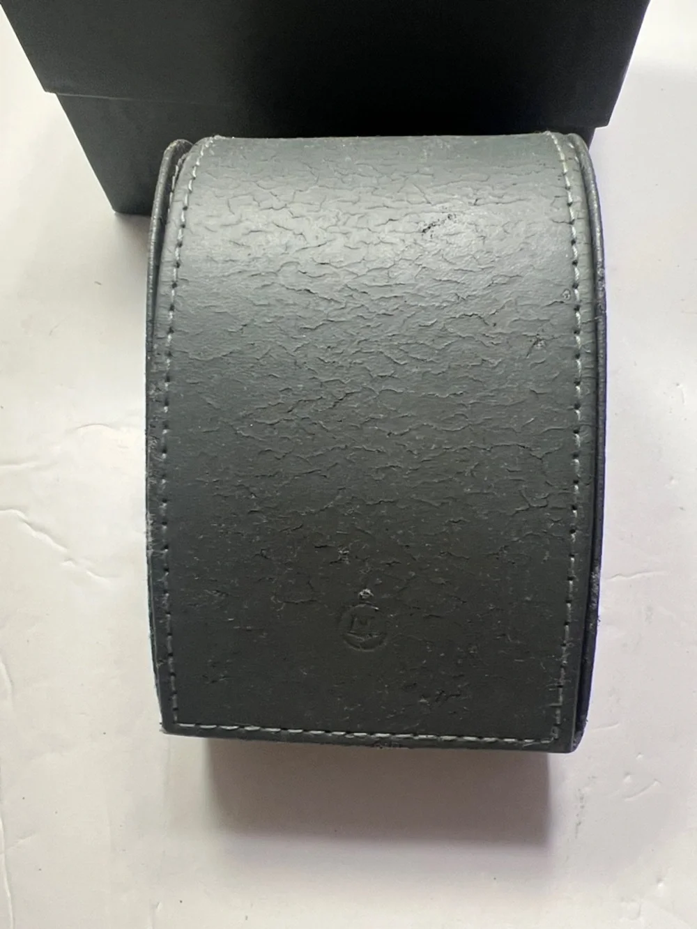 Vintage Movado Watch Box Gray Empty Used